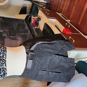 Black Cargo Double Mini Skirt W/Belt SZ.M NWOT